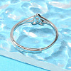 Brass Adjustable Rings for Women RJEW-R005-05P-3