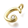 Brass Micro Pave Cubic Zirconia Pendants KK-B132-12G-C-2