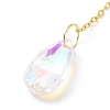 Crystal Chandelier Glass Teardrop Pendant Decorations HJEW-D029-02G-B-5