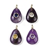 Natural Amethyst Pendants G-H322-01G-01-1