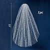 Cloth Mesh Bridal Veils AJEW-WH0609-439-2