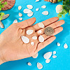 30Pcs 4 Styles Natural White Shell Pendants FIND-TA0004-96-6