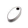 Tarnish Resistant 201 Stainless Steel Stamping Blank Tag Charms STAS-D429-46-1