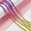 Transparent Glass Beads Strands GLAA-E036-07E-3