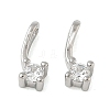 Brass Pave Clear Cubic Zirconia Charms CU-CBA9FFD-11P-07-1