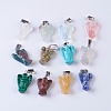 Natural & Synthetic Mixed Gemstone Pendants G-F565-12-3