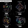 16Pcs 4 Style Transparent Acrylic Pendants FIND-NB0002-58-4