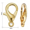Zinc Alloy Lobster Claw Clasps X-E105-G-NF-4