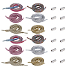   6 Sets 6Colors Flat Polyester High Elastic Shoelaces DIY-PH0002-97-1