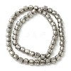 Electroplated Natural Lava Rock Beads Strands G-L606-B02-01A-3