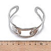 304 Stainless Steel Cuff Bangles for Women BJEW-B108-09P-5