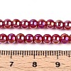 Electroplate Opaque Glass Beads Strands GLAA-T032-P4mm-AB23-4