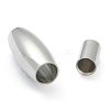 304 Stainless Steel Magnetic Clasps with Glue-in Ends STAS-O148-05A-P-3