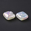 Rainbow Iridescent Plating Acrylic Beads LS-OACR-A010-06F-3