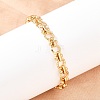 304 Stainless Steel Link Chain Bracelets for Women BJEW-H207-01C-G-3