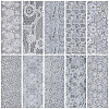 10 Rolls PET Lace Flower Nail Foils Floral Transfer Paper STIC-WH20010-16F-7