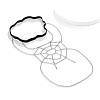 Halloween Iron Elastic Spider Web Leg Chains WGFAAE0-01-3