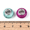 Opaque Acrylic Crackle European Beads GPDL-N006-01A-08-4