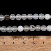 Natural Dendritic Agate Beads Strands G-D0005-18-6mm-6