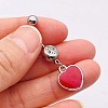 316L Surgical Stainless Steel Crystal Rhinestone Dangle Belly Rings WG83815-08-2