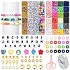 DIY Polymer Clay & CCB Plastic Beads Bracelets Making Kits DIY-YW0010-92-1