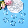 20Pcs Transparent Acrylic Pendants MACR-YW0004-18B-1