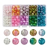 210~250Pcs 10 Style Spray Painted Crackle Glass Beads CCG-YW0001-06-1