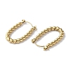 304 Stainless Steel Twist Hoop Earrings STAS-Z052-09G-2