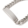 Rectangle 304 Stainless Steel Bracelet for Women BJEW-B101-01P-2