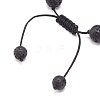 7Pcs 7 Style Natural Mixed Stone & Lava Rock & Synthetic Hematite Round Braided Bead Bracelets Set BJEW-JB08387-7