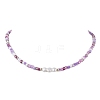 Glass Seed Beaded Necklaces for Women NJEW-JN04663-4
