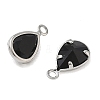 Brass Pave Cubic Zirconia Charms CU-CBABEB3-04P-3
