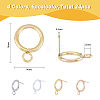 24Pcs 4 Colors 304 Stainless Steel Stud Earring Findings STAS-FH0001-64-2