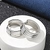 304 Stainless Steel Hoop Earrings for Women EJEW-C096-61P-4