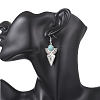 Synthetic Turquoise & Alloy Dangle Earrings EJEW-JE06922-5