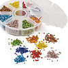11/0 Two Cut Round Hole Glass Seed Beads SEED-YS0001-01-4
