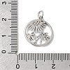 Brass Micro Pave Cubic Zirconia Pendants KK-P343-01D-P-3