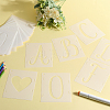 PET Plastic Hollow Out Drawing Painting Stencils Templates Sets DIY-WH0453-97A-4