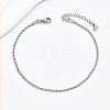 Beach Stainless Steel Rope Chain Anklets for Women SS7135-2-1