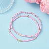 2Pcs Glass Seed Beaded Stretch Bracelets Sets for Women BJEW-MZ00296-01-1