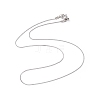 Non-Tarnish 304 Stainless Steel Serpentine Chain Necklace for Men Women NJEW-G076-01A-P-2