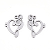 Non-Tarnish 201 Stainless Steel Pendants STAS-S081-029-2