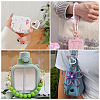 10Pcs 10 Colors Baking Paint Alloy Spring Gate Rings FIND-TA0009-95-9