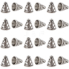 SUNNYCLUE 40Pcs Tibetan Style Cone Alloy Bead Cones FIND-SC0007-94-1