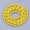 Opaque Solid Color Glass Beads Strands LS-GLAA-T009-001E-2