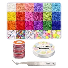 DIY Candy Color Bracelet Making Kit DIY-YW0005-68