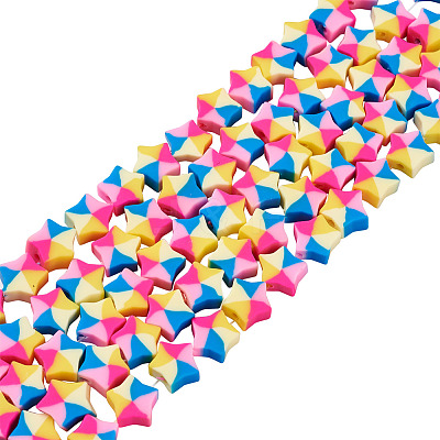 Handmade Polymer Clay Beads CLAY-CD0001-05-1