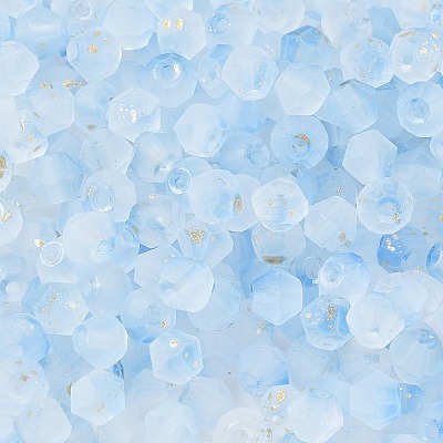 Frosted Glass Beads FGLA-D300-01K-1