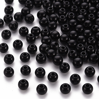 Opaque Acrylic Beads MACR-S370-C6mm-S002-1