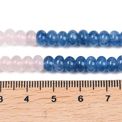 Natural Quartz Crystal & Rose Quartz & Dyed White Jade Beads Strands G-Z135-C10-1